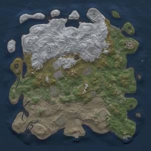 Thumbnail Rust Map: Procedural Map, Size: 4500, Seed: 788975142, 19 Monuments