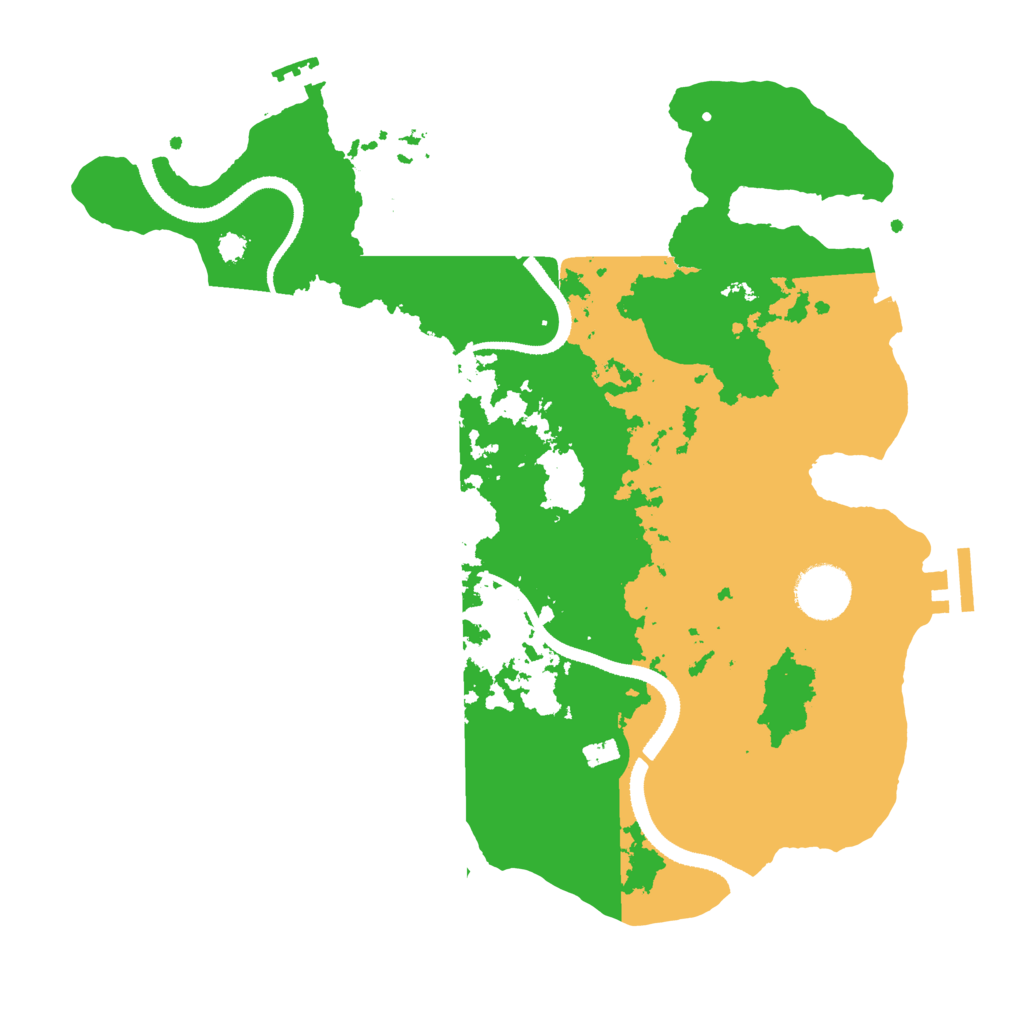 Biome Rust Map: Procedural Map, Size: 3250, Seed: 100988061