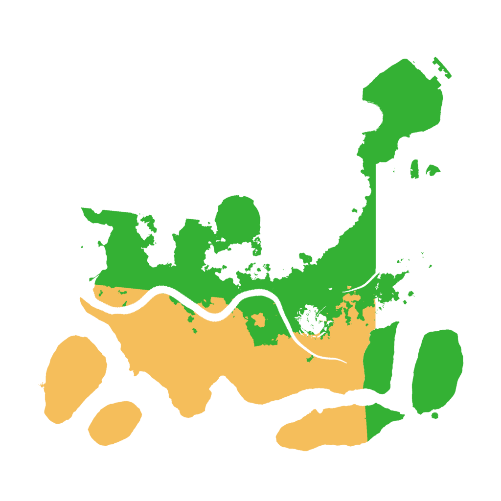 Biome Rust Map: Procedural Map, Size: 3000, Seed: 47490565