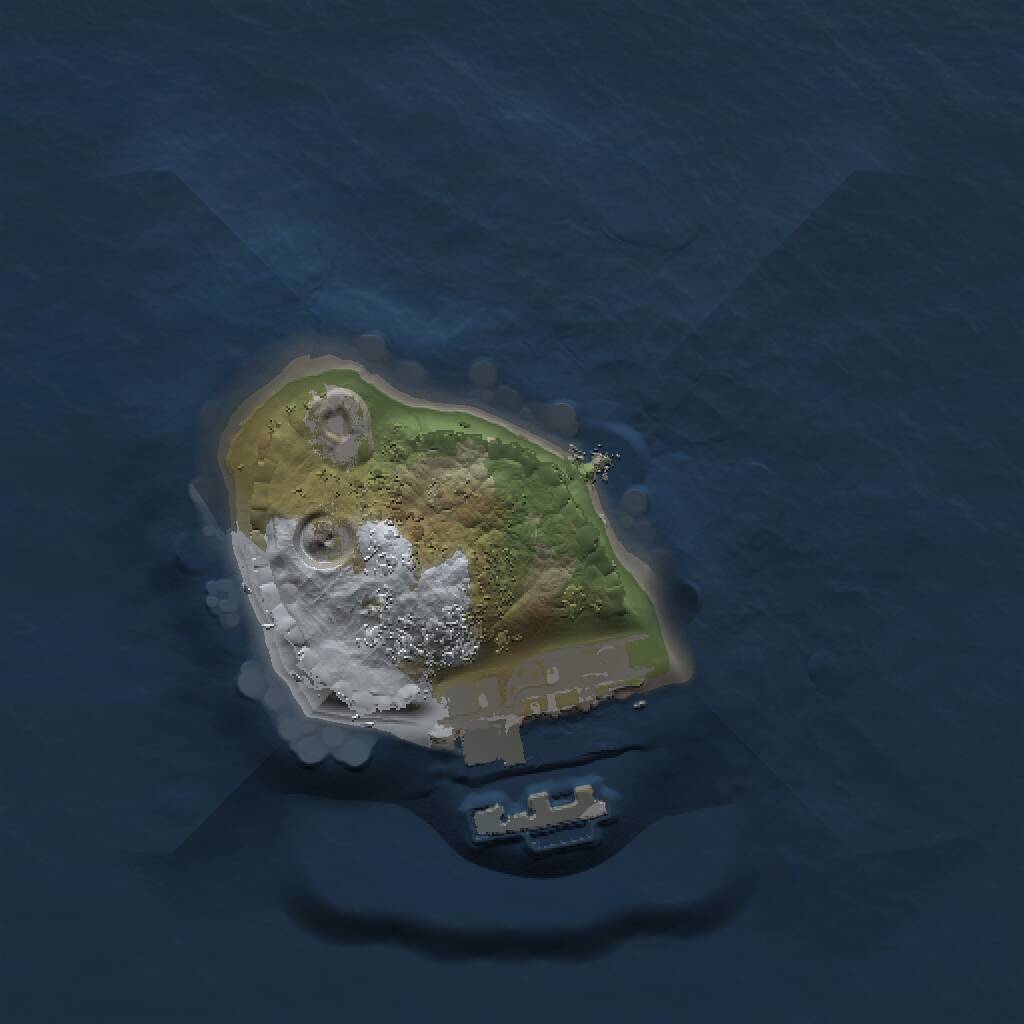 Rust Map: Procedural Map, Size: 1200, Seed: 544477878, 2 Monuments