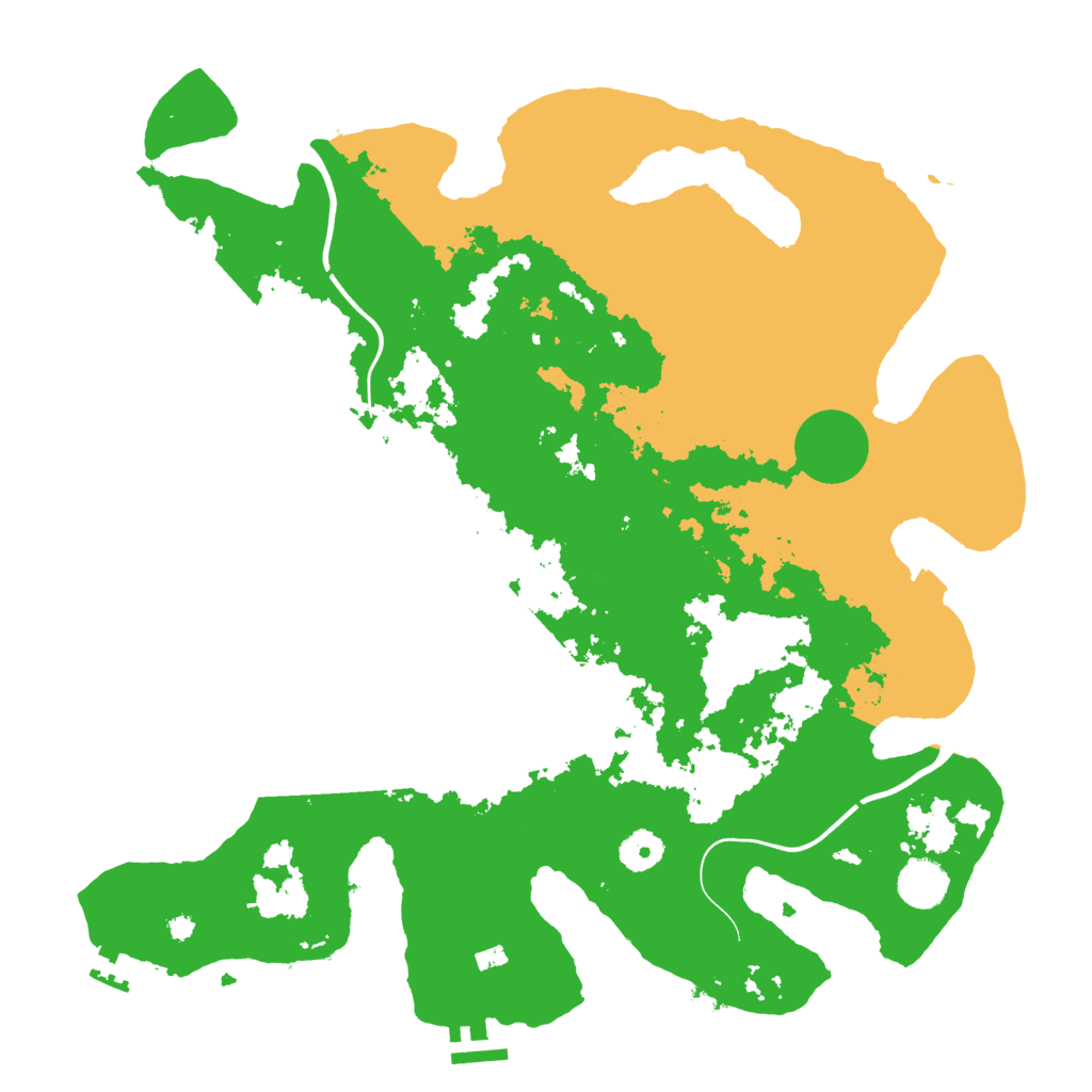 Biome Rust Map: Procedural Map, Size: 3900, Seed: 99166647