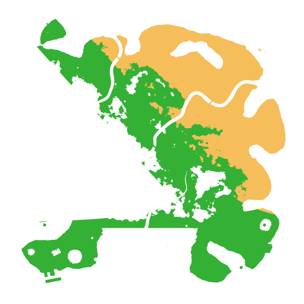 Biome Rust Map: Procedural Map, Size: 3900, Seed: 99166647