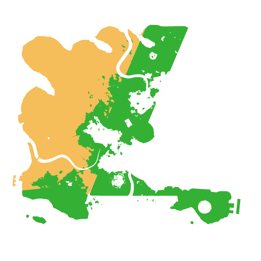Biome Rust Map: Procedural Map, Size: 3500, Seed: 546619893