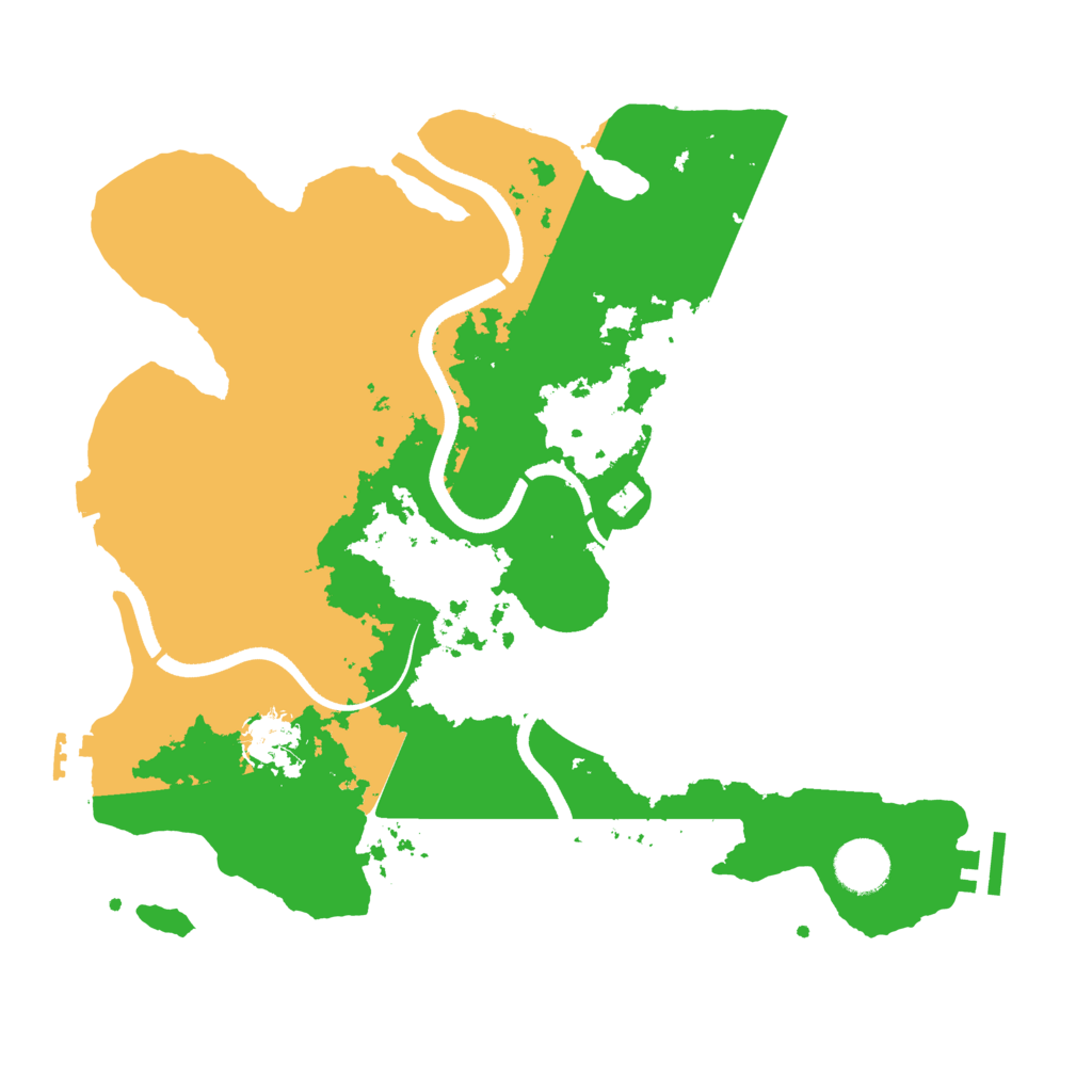 Biome Rust Map: Procedural Map, Size: 3500, Seed: 546619893