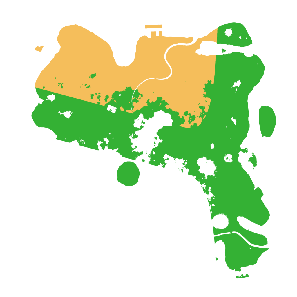 Biome Rust Map: Procedural Map, Size: 3500, Seed: 1827409138