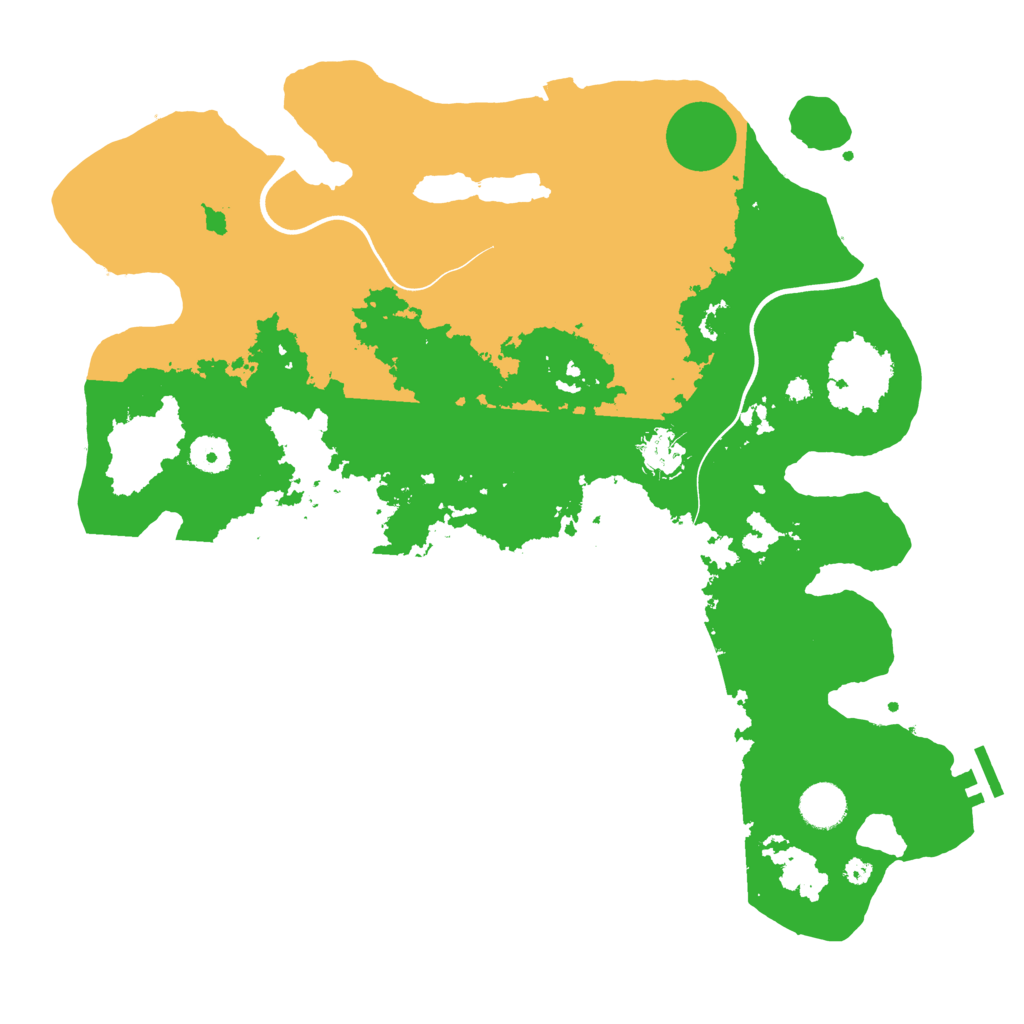 Biome Rust Map: Procedural Map, Size: 3900, Seed: 39967984