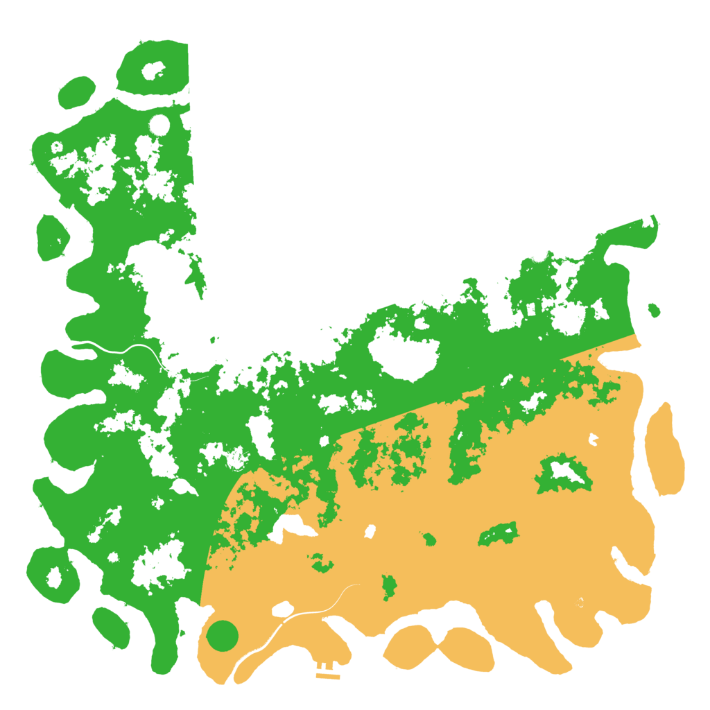 Biome Rust Map: Procedural Map, Size: 6000, Seed: 999999999