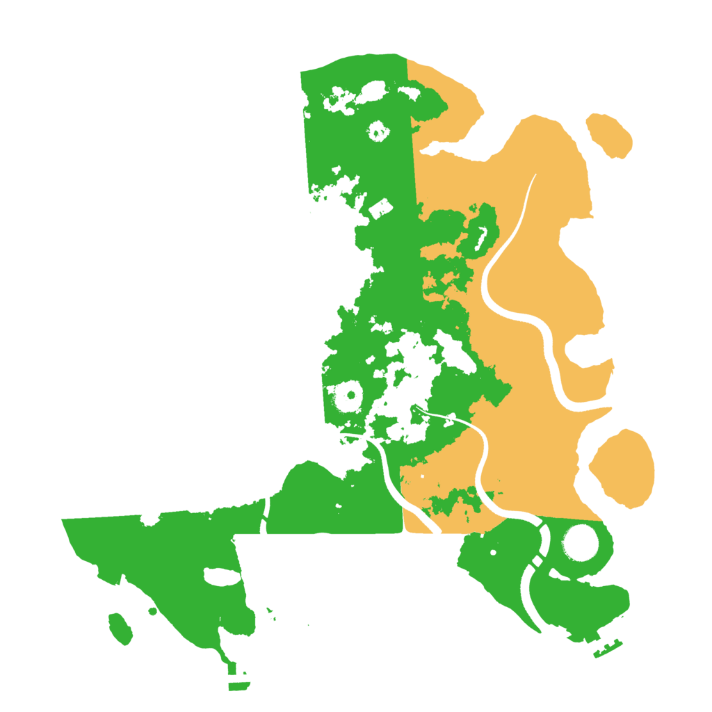 Biome Rust Map: Procedural Map, Size: 3500, Seed: 1274747243