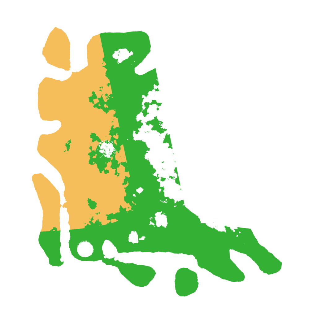 Biome Rust Map: Barren, Size: 3500, Seed: 4535