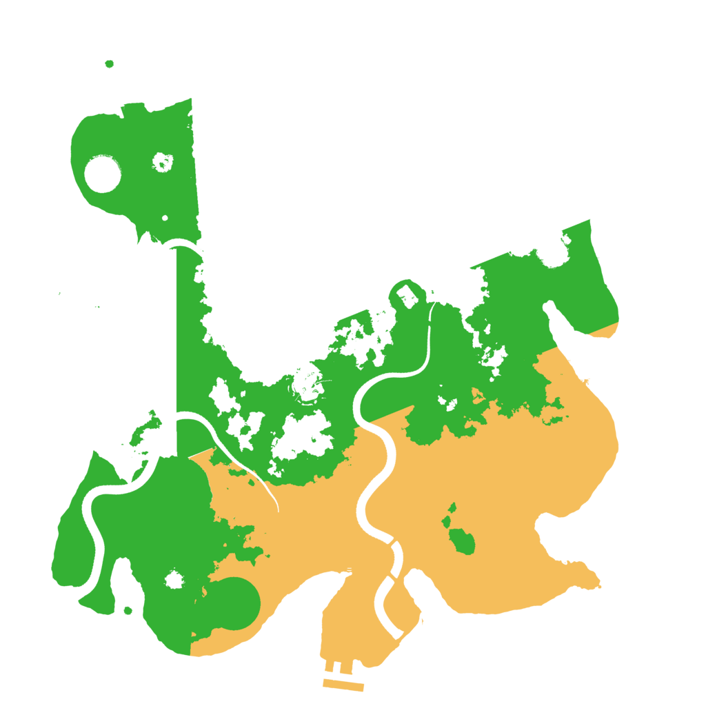 Biome Rust Map: Procedural Map, Size: 3500, Seed: 483702411