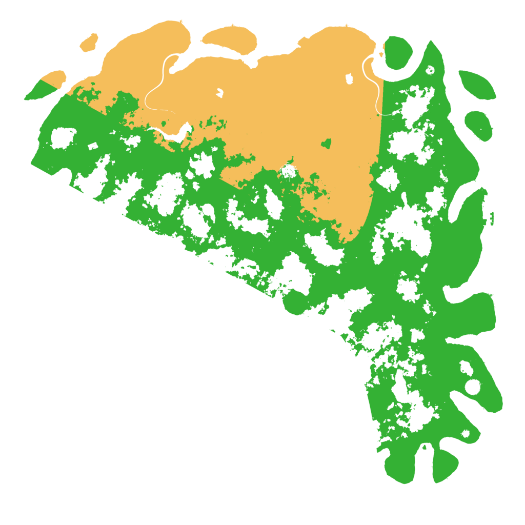 Biome Rust Map: Procedural Map, Size: 6000, Seed: 191470561