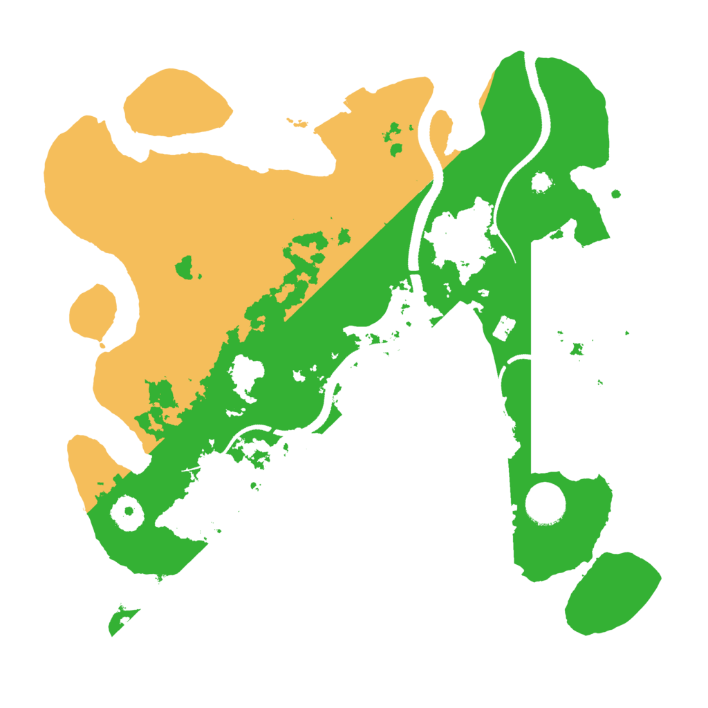 Biome Rust Map: Procedural Map, Size: 3200, Seed: 889770081