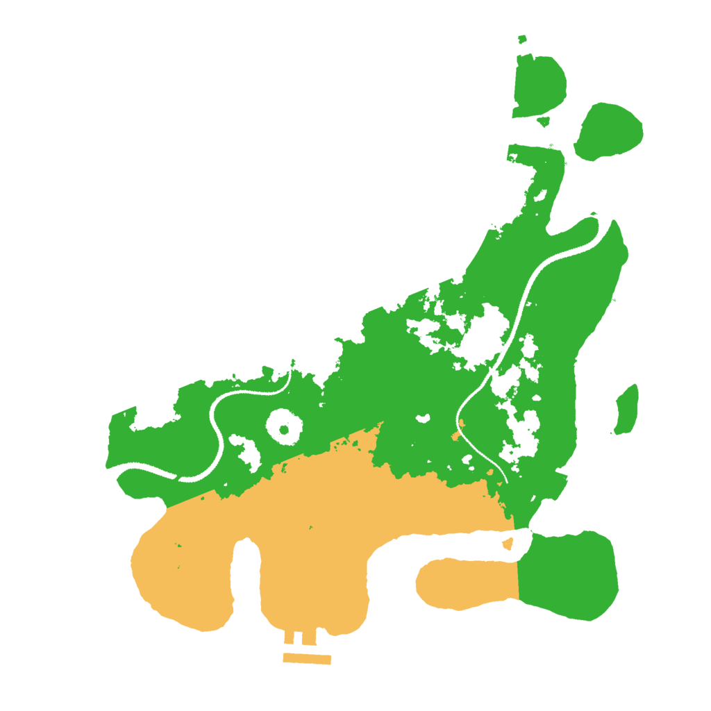 Biome Rust Map: Procedural Map, Size: 3000, Seed: 347923860