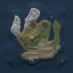 Thumbnail Rust Map: Procedural Map, Size: 2000, Seed: 344121111, 5 Monuments