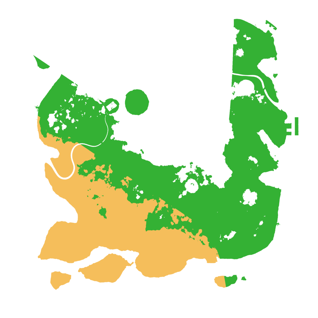 Biome Rust Map: Procedural Map, Size: 3550, Seed: 34306092