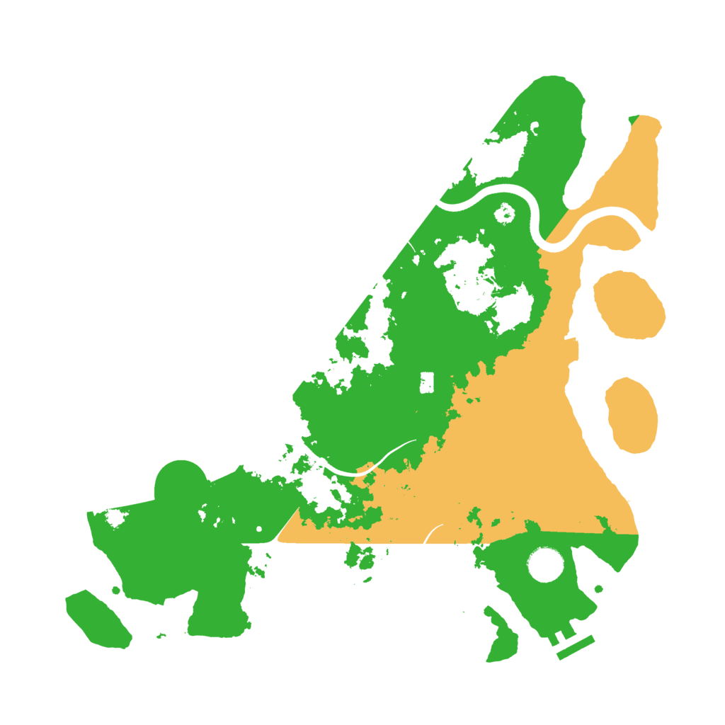 Biome Rust Map: Procedural Map, Size: 3650, Seed: 49236965