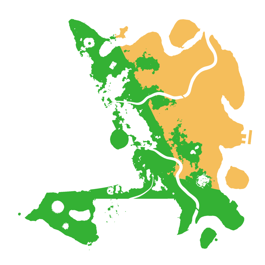 Biome Rust Map: Procedural Map, Size: 3800, Seed: 84579213