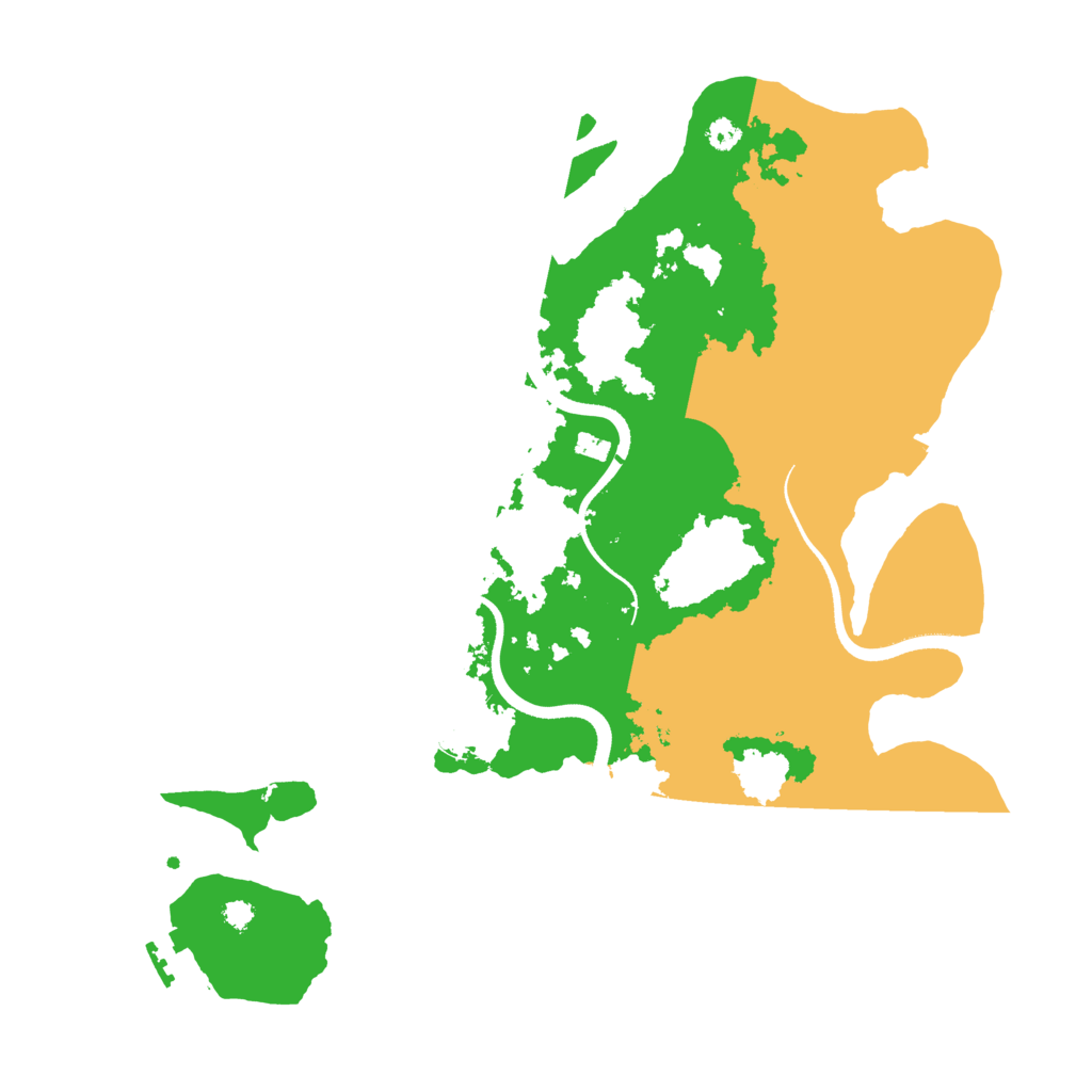 Biome Rust Map: Procedural Map, Size: 3450, Seed: 6216975