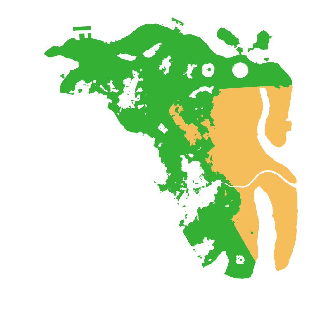Biome Rust Map: Procedural Map, Size: 3600, Seed: 4086458