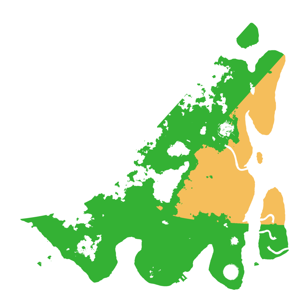 Biome Rust Map: Procedural Map, Size: 3500, Seed: 94365970