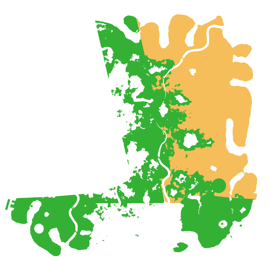 Biome Rust Map: Procedural Map, Size: 5000, Seed: 18311695