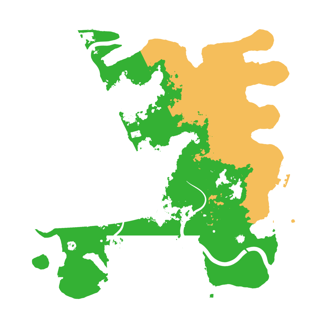 Biome Rust Map: Procedural Map, Size: 3450, Seed: 13048308