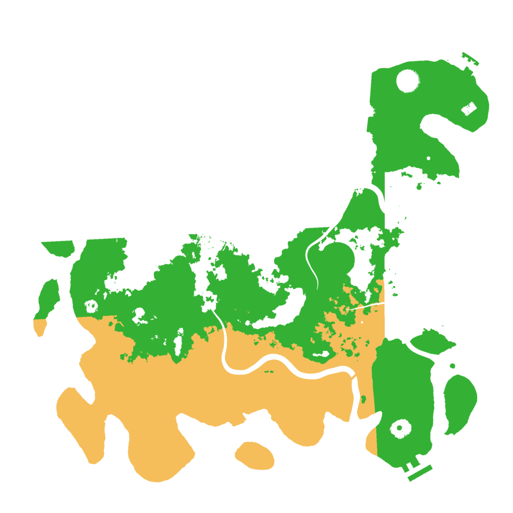 Biome Rust Map: Procedural Map, Size: 3950, Seed: 7105872