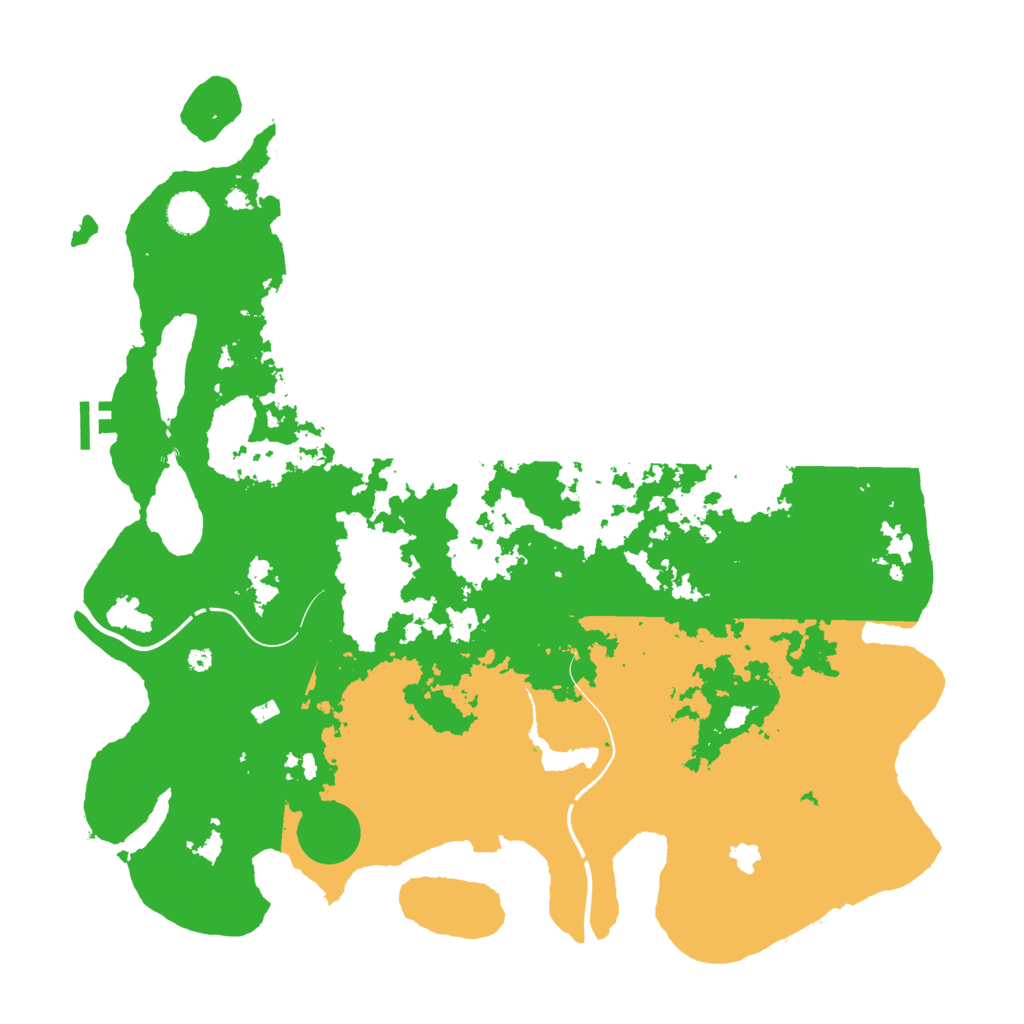 Biome Rust Map: Procedural Map, Size: 4300, Seed: 4779548