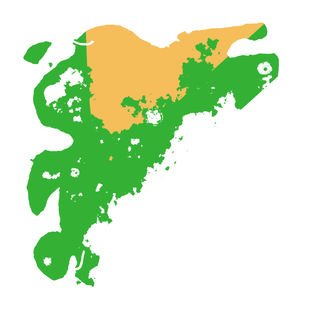 Biome Rust Map: Procedural Map, Size: 3600, Seed: 13954514