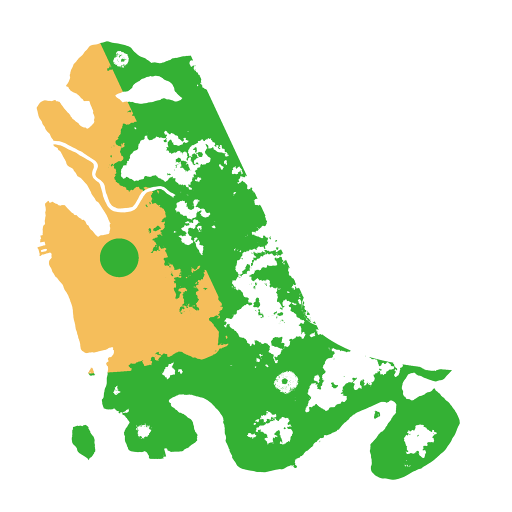 Biome Rust Map: Procedural Map, Size: 3500, Seed: 83781703