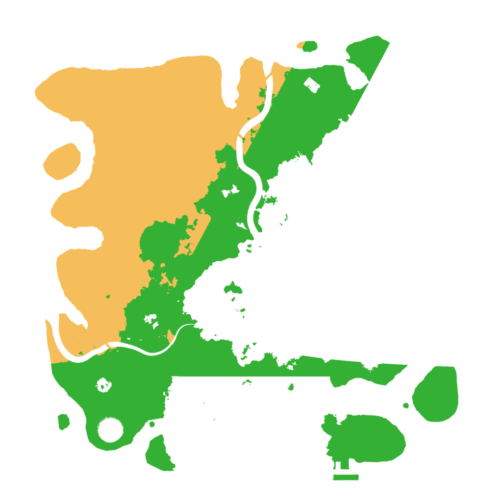 Biome Rust Map: Procedural Map, Size: 3550, Seed: 62123107