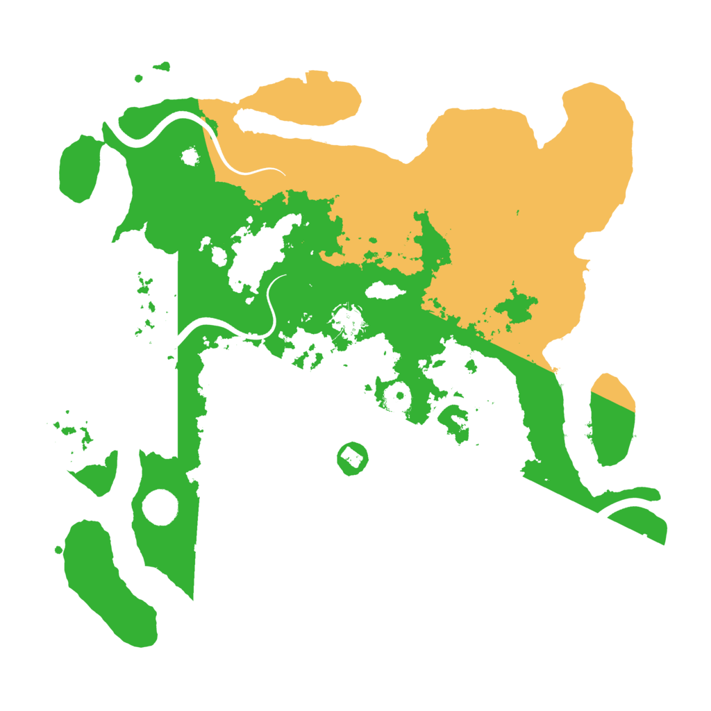 Biome Rust Map: Procedural Map, Size: 3700, Seed: 34521265