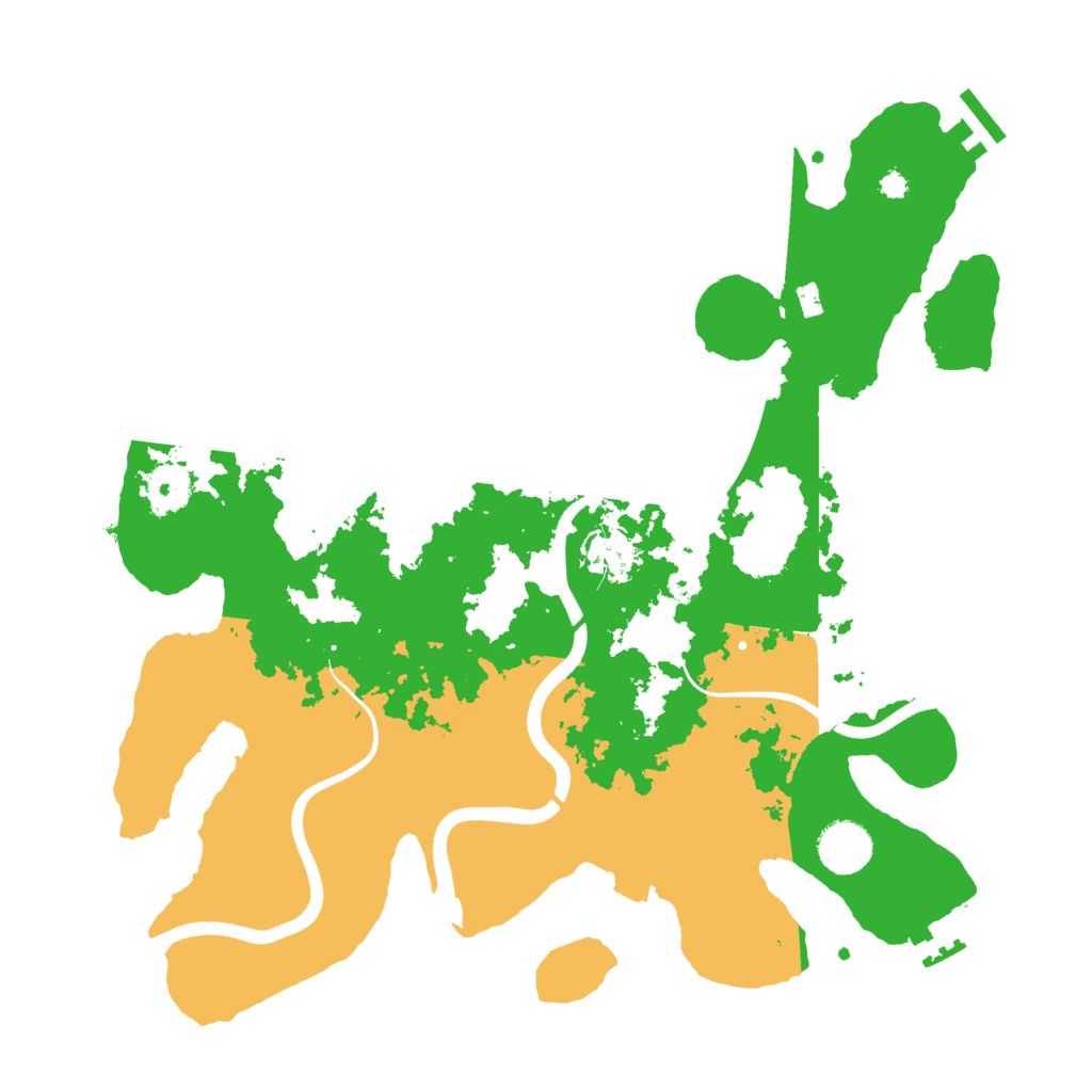 Biome Rust Map: Procedural Map, Size: 3600, Seed: 79321747