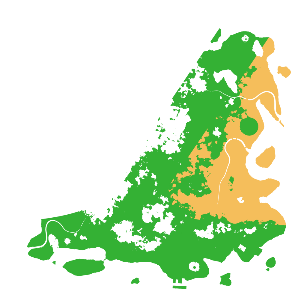 Biome Rust Map: Procedural Map, Size: 4500, Seed: 98224491