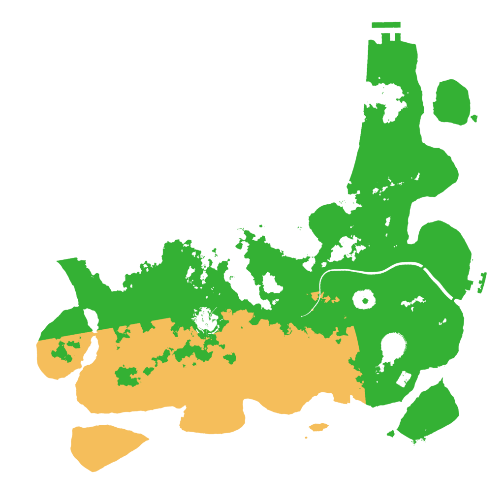 Biome Rust Map: Procedural Map, Size: 3550, Seed: 40421214