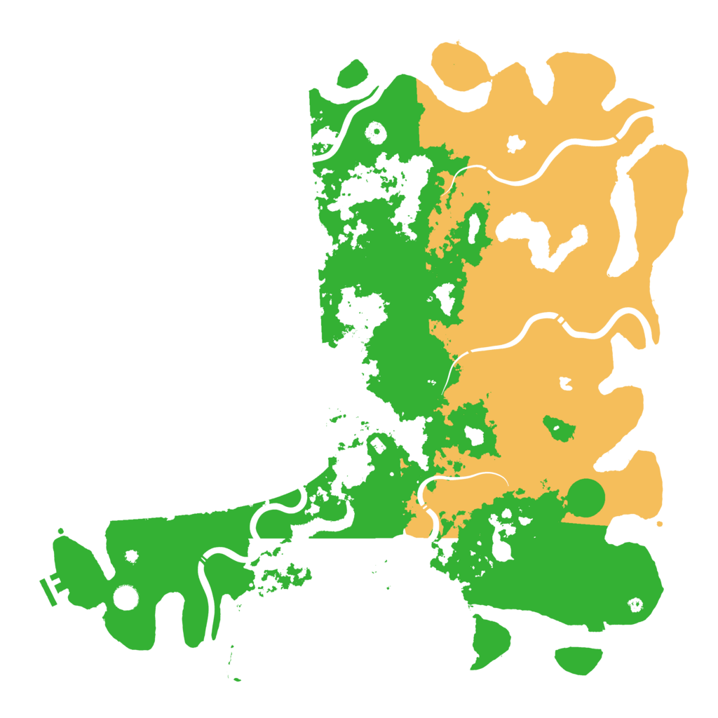 Biome Rust Map: Procedural Map, Size: 5000, Seed: 13845