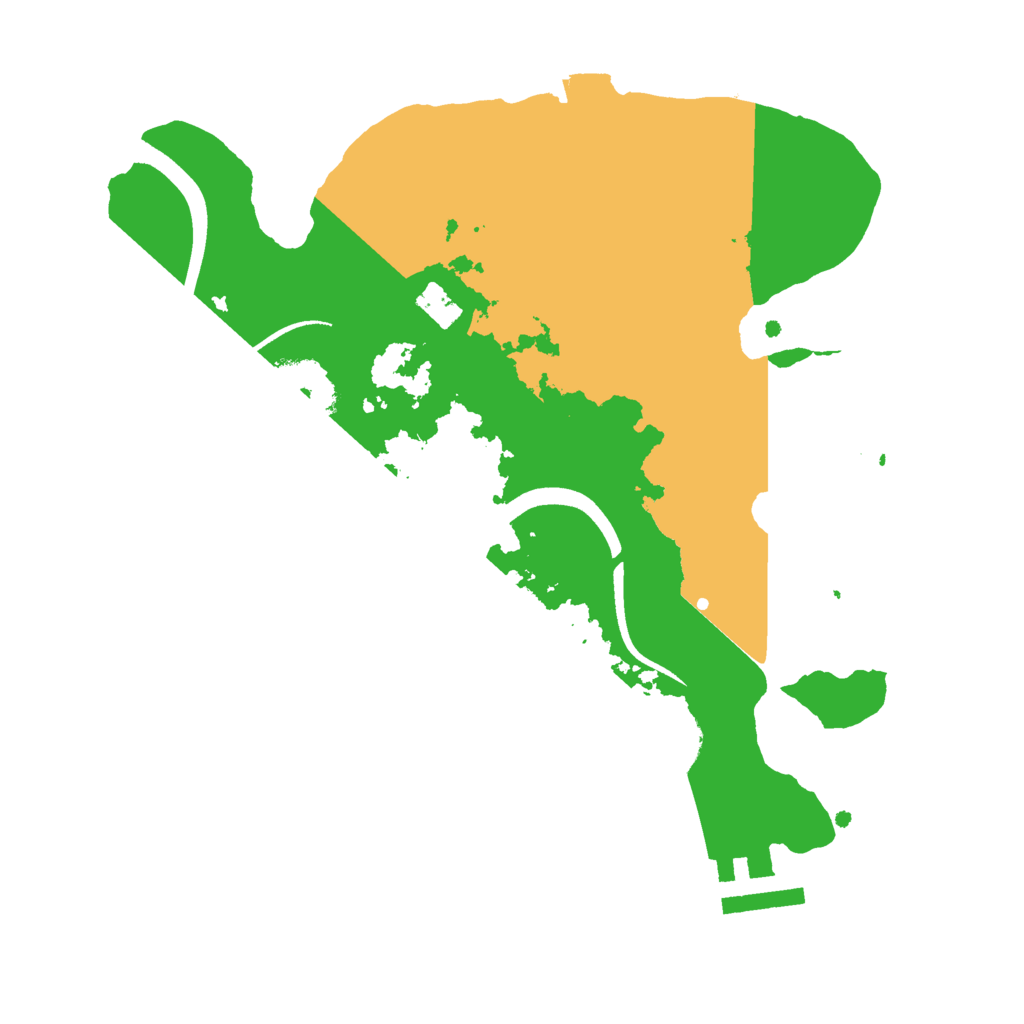 Biome Rust Map: Procedural Map, Size: 2500, Seed: 4367