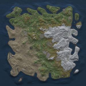 Thumbnail Rust Map: Procedural Map, Size: 4550, Seed: 1665777555, 18 Monuments