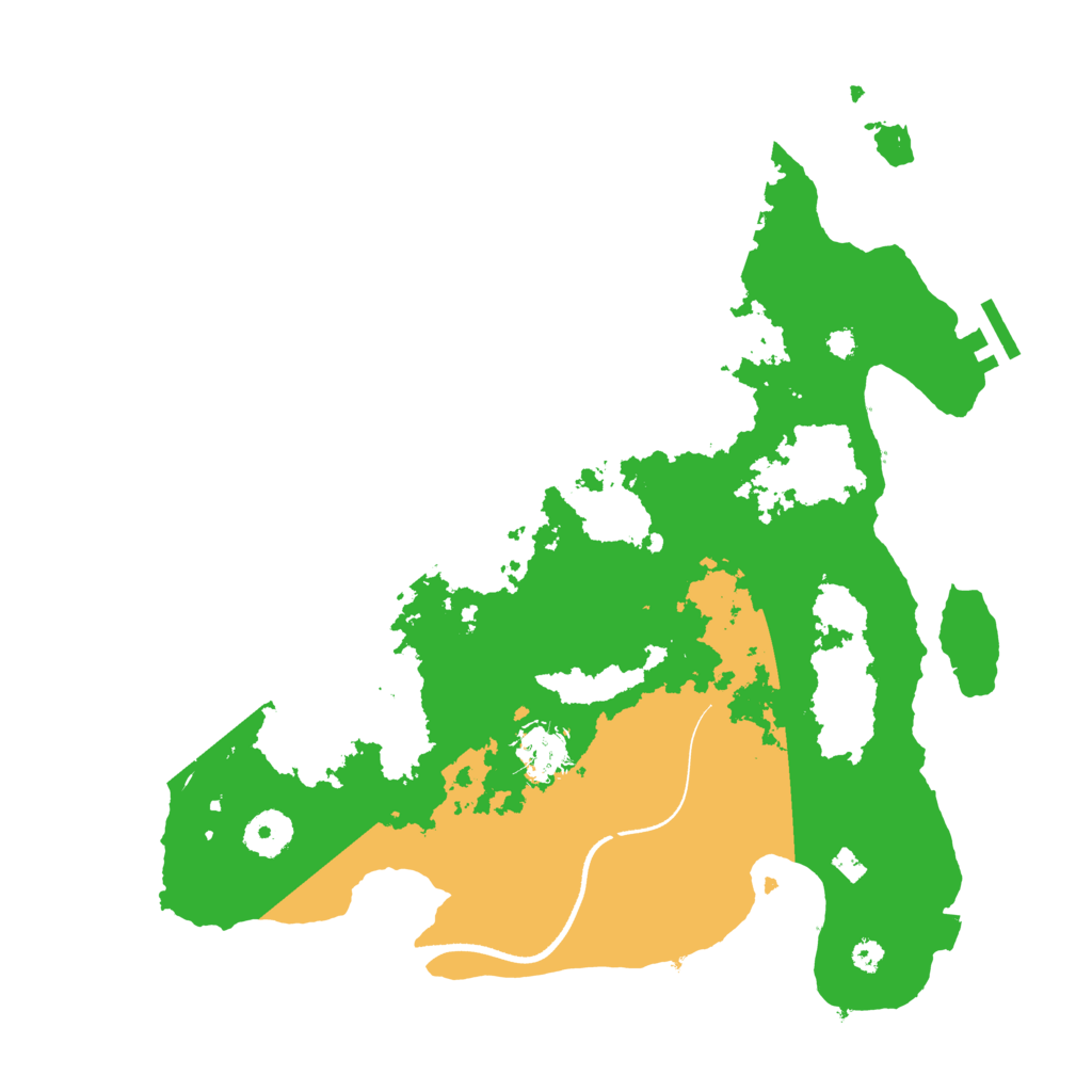 Biome Rust Map: Procedural Map, Size: 3500, Seed: 102304244