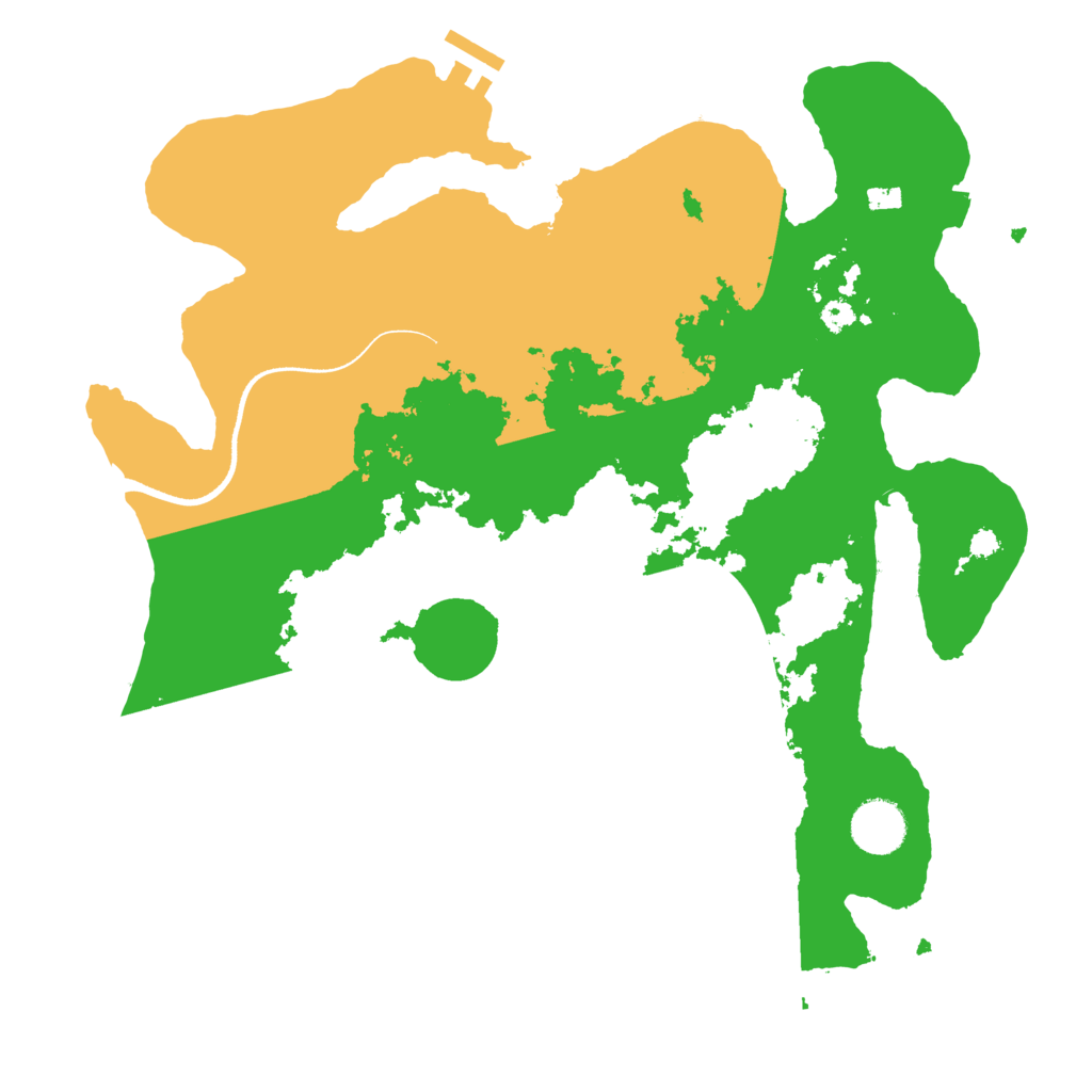 Biome Rust Map: Procedural Map, Size: 3500, Seed: 19544957