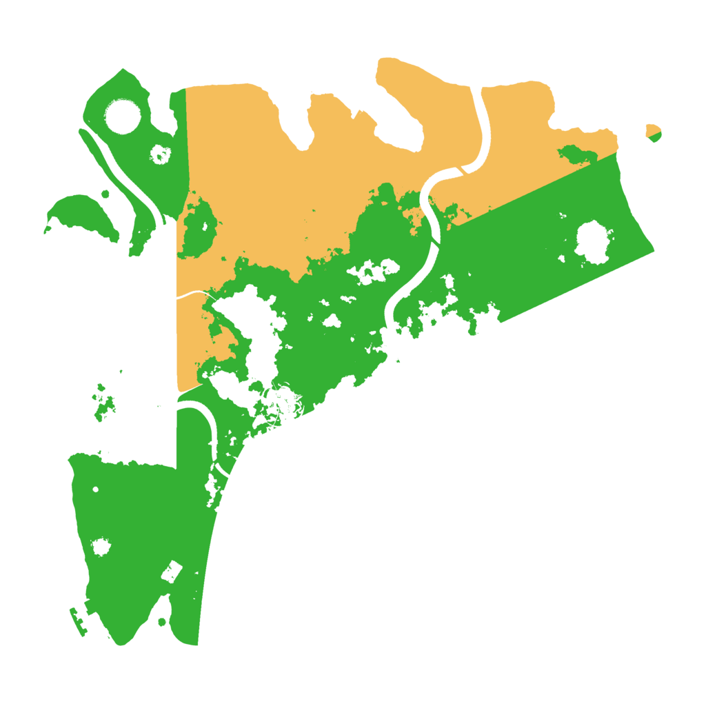 Biome Rust Map: Procedural Map, Size: 3550, Seed: 84078984