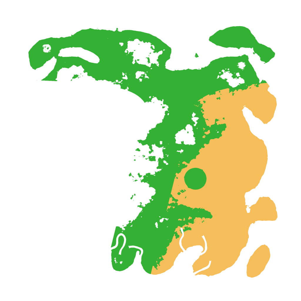 Biome Rust Map: Procedural Map, Size: 3650, Seed: 56152544