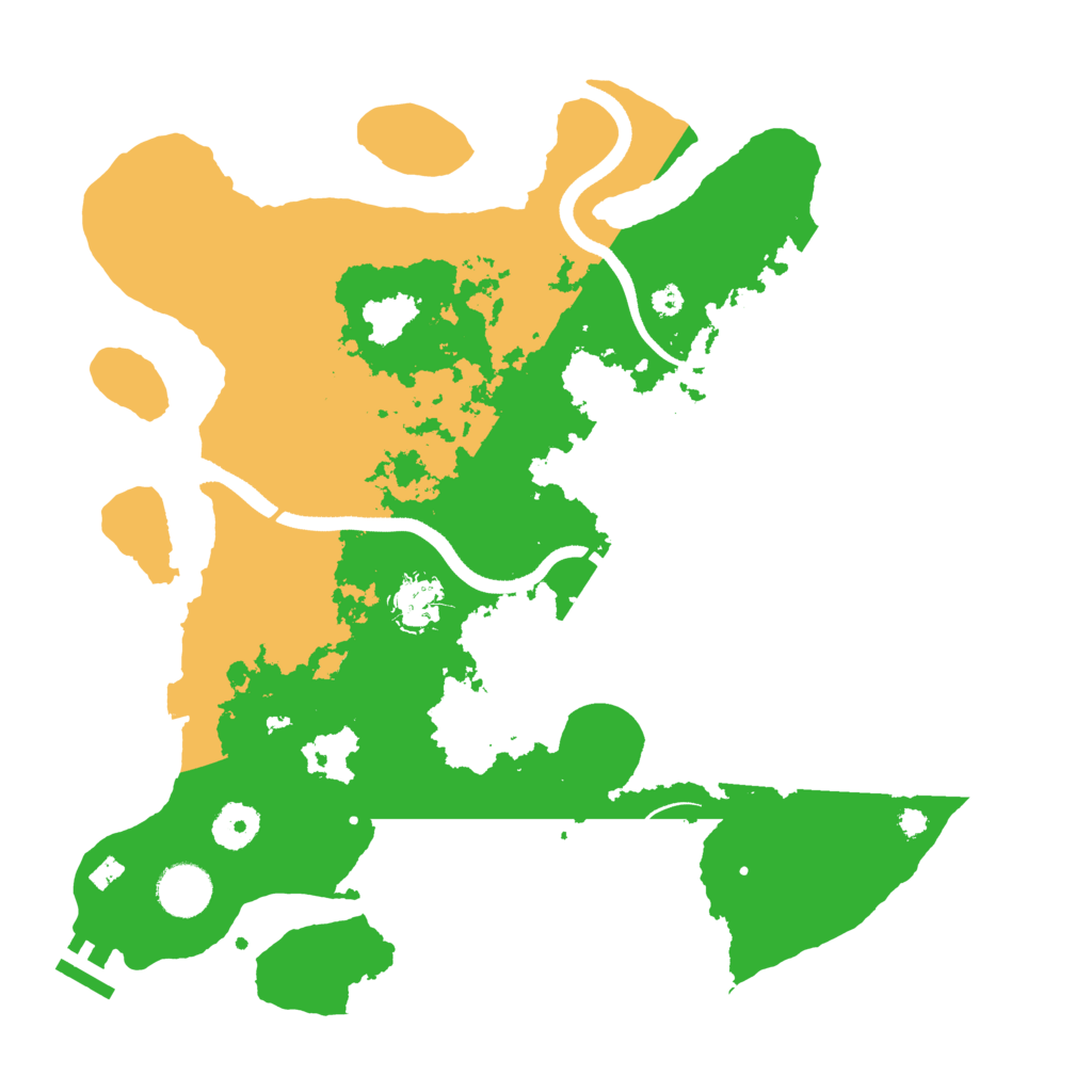 Biome Rust Map: Procedural Map, Size: 3550, Seed: 60758430
