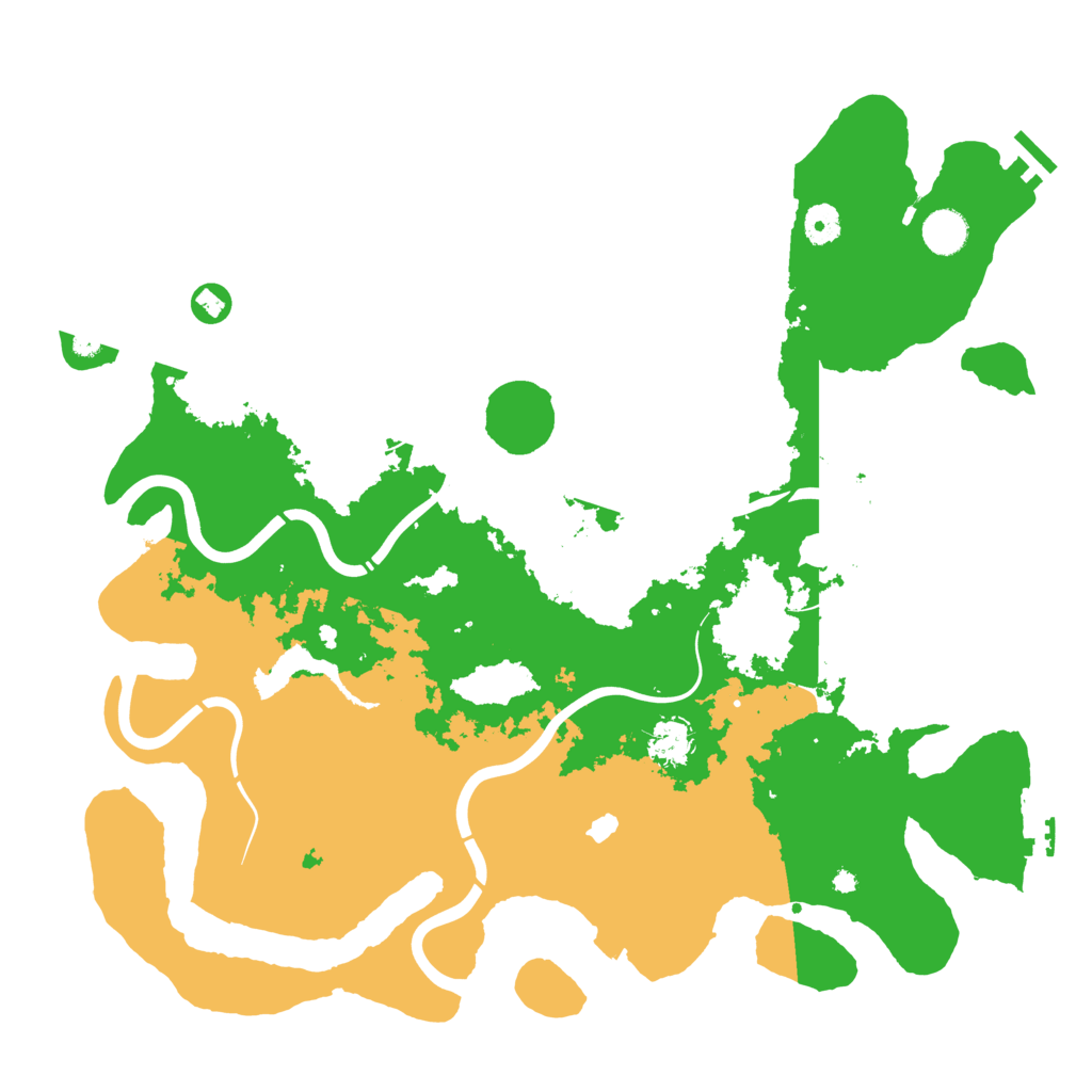 Biome Rust Map: Procedural Map, Size: 4250, Seed: 12438654