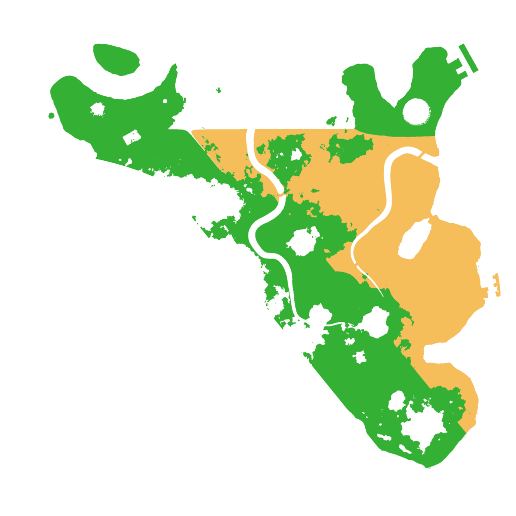 Biome Rust Map: Procedural Map, Size: 3400, Seed: 57843358