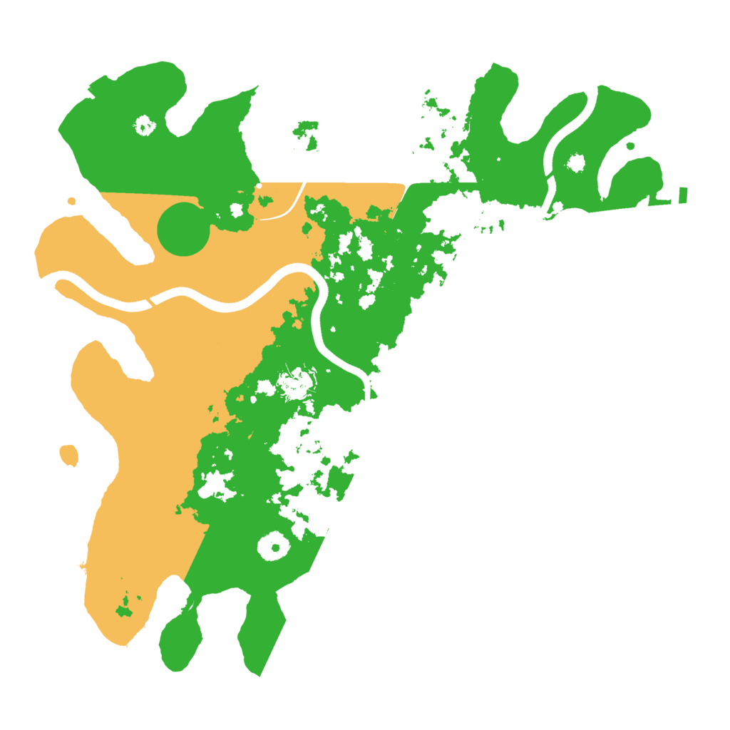 Biome Rust Map: Procedural Map, Size: 3650, Seed: 95706197