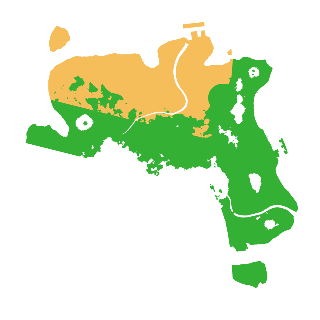 Biome Rust Map: Procedural Map, Size: 3000, Seed: 20072023