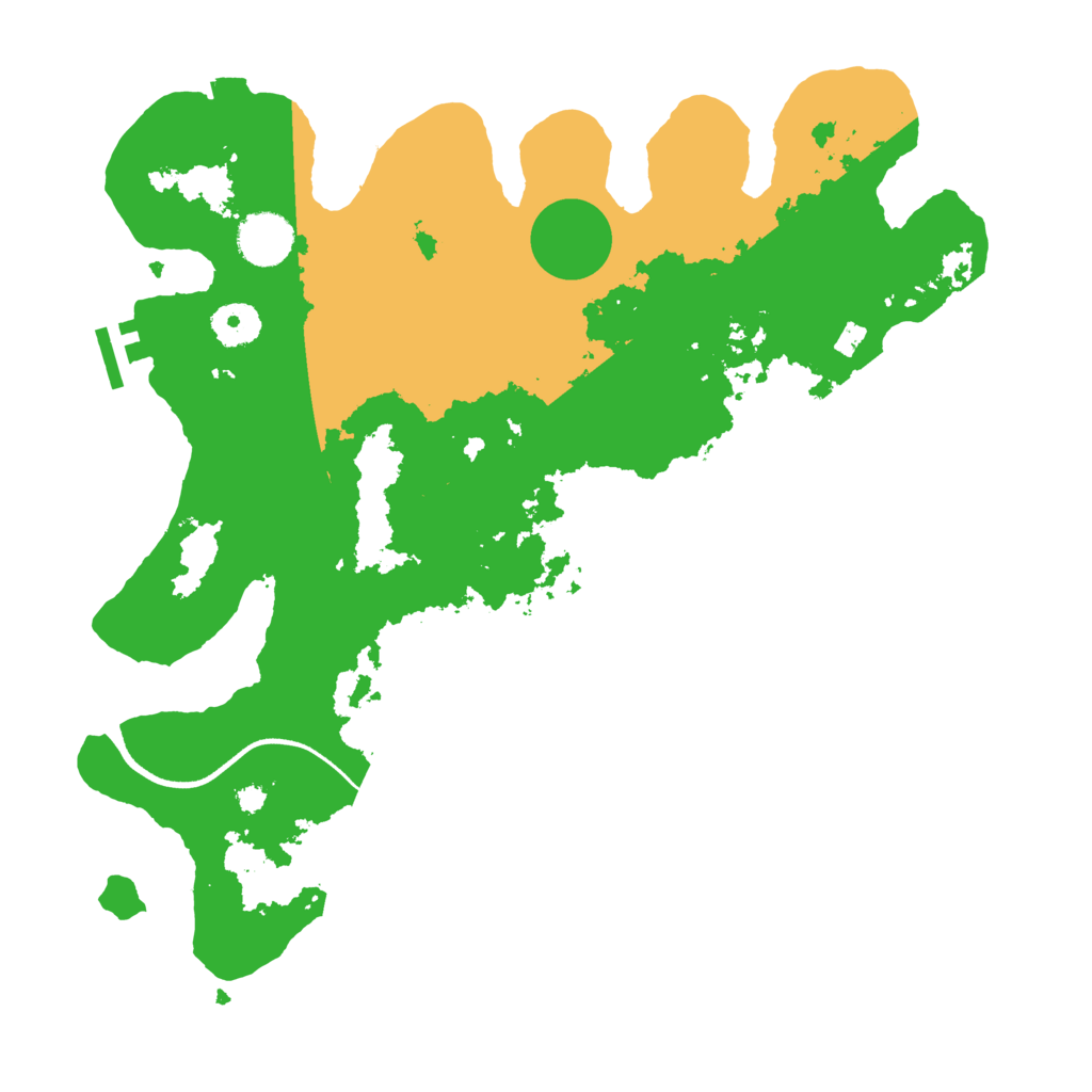 Biome Rust Map: Procedural Map, Size: 3550, Seed: 12604199