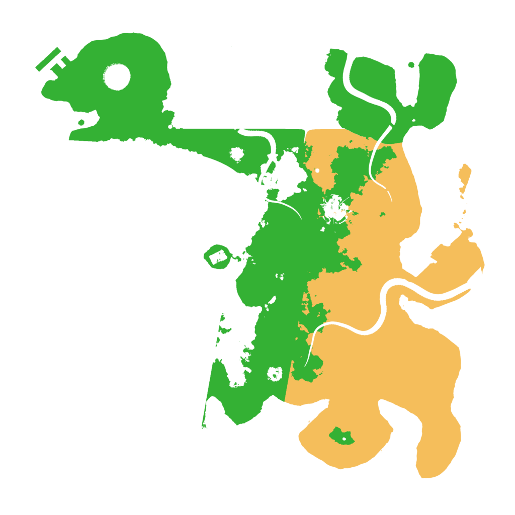 Biome Rust Map: Procedural Map, Size: 3450, Seed: 51521611