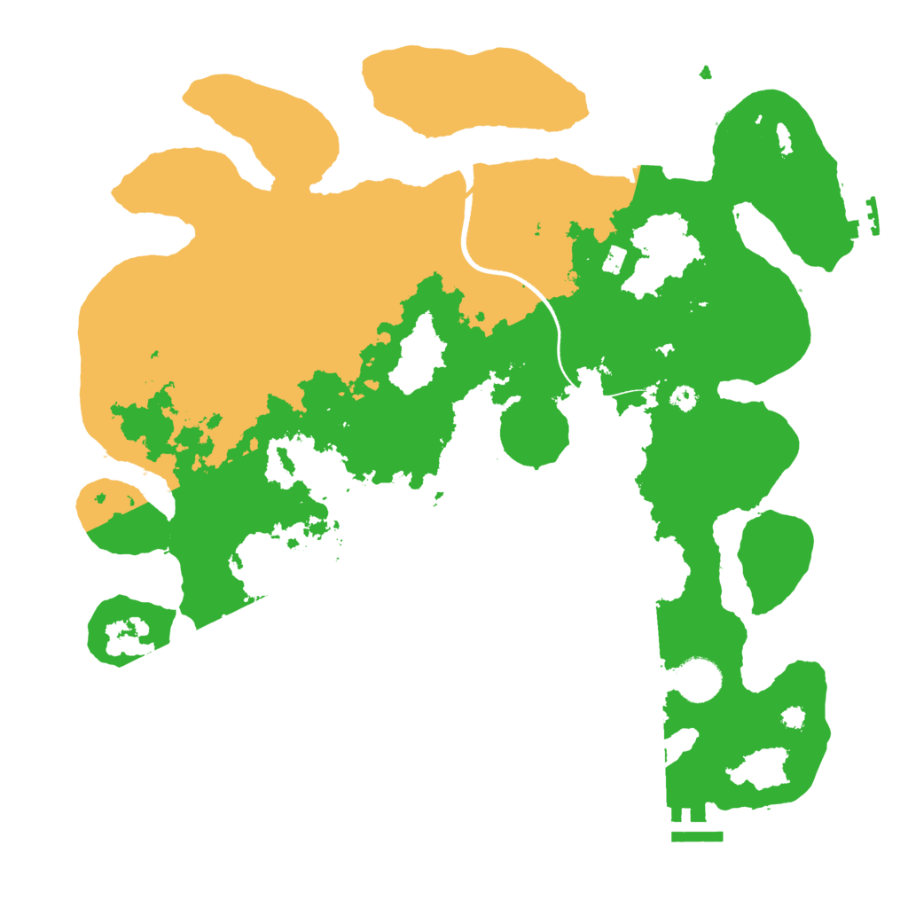 Biome Rust Map: Procedural Map, Size: 3550, Seed: 37206451